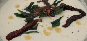 coconut chutney - healthy recipe - hissing cooker