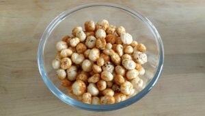phool makhana - phool makhani - spicy lotus seed - lotus seeds - fox nut - healthy snack - hissing cooker - heathy recipe