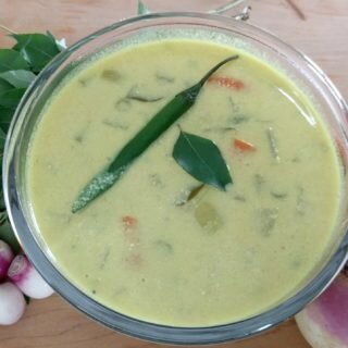 avial - veg stew - avial kerala style - healthy recipe - hissingcooker